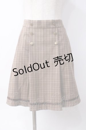 画像: axes femme / ダブルボタンキュロット  ブラウン Y-25-06-09-175-AX-PA-SZ-ZY