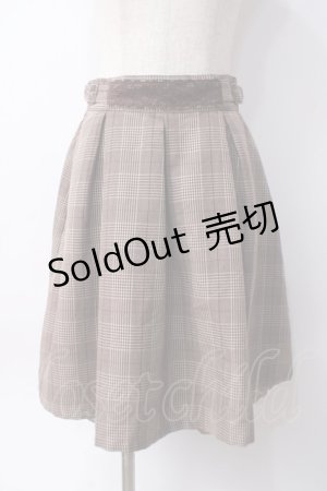 画像: axes femme / サイドベルトタックキュロット  ブラウン Y-25-06-09-176-AX-PA-SZ-ZY