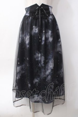 画像: axes femme / テレスコープPTスカート  黒 Y-25-06-09-181-AX-SK-SZ-ZY
