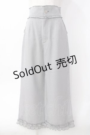 画像: axes femme POETIQUE / ギンガムチェックパンツ  黒 Y-25-06-09-188-AX-PA-SZ-ZY