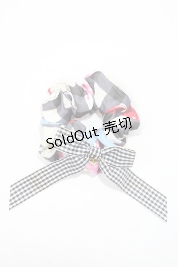 画像1: Angelic Pretty / Sweet Cherry Margaretシュシュ  クロ Y-25-06-09-003-AP-ZA-SZ-ZT168-F005 (1)