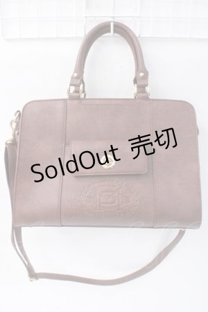 画像: Maison de FLEUR Petite Robe canone / 列車に飛び乗るボストンバッグ  ブラウン Y-25-06-09-025-EL-BG-SZ-ZY