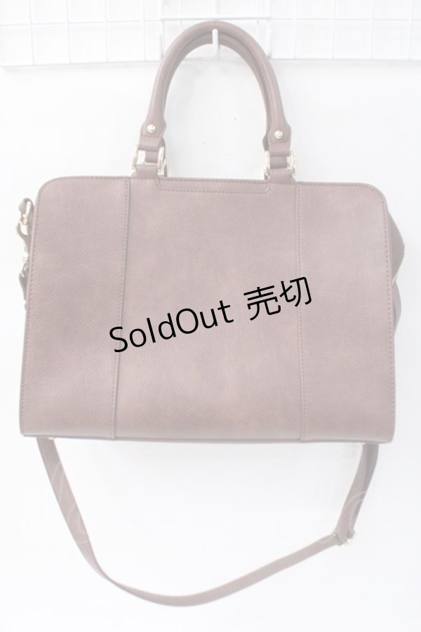 画像2: Maison de FLEUR Petite Robe canone / 列車に飛び乗るボストンバッグ  ブラウン Y-25-06-09-025-EL-BG-SZ-ZY (2)