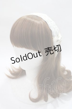 画像: m petit by misako / レースリボンカチューシャ   Y-25-06-09-027-LO-AC-SZ-ZT208-F001