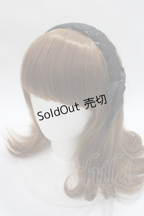 画像1: m petit by misako / レースリボンカチューシャ   Y-25-06-09-030-LO-AC-SZ-ZY (1)
