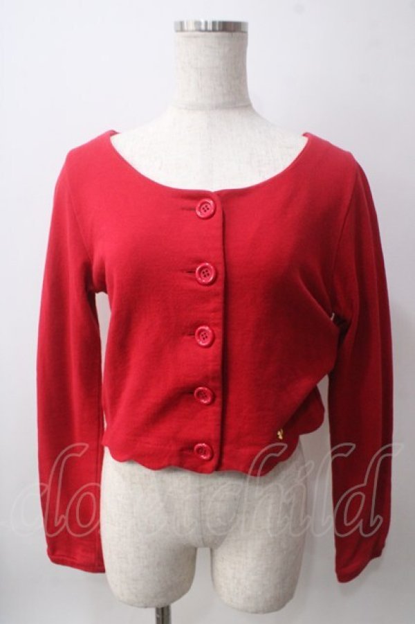 画像1: MILK / スウェットカーディガン  アカ Y-25-06-12-048-ML-TO-SZ-ZT453 (1)