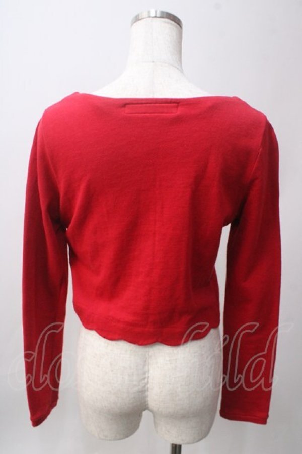 画像2: MILK / スウェットカーディガン  アカ Y-25-06-12-048-ML-TO-SZ-ZT453 (2)