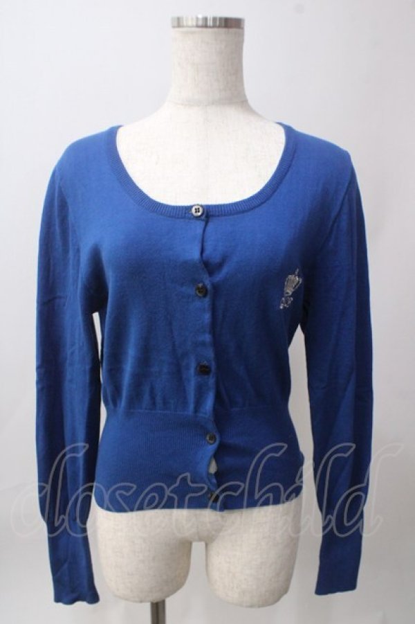 画像1: CHOICE / 王冠カーディガン S 青 Y-25-06-12-059-PU-TO-SZ-ZT455 (1)