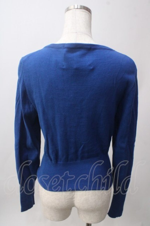 画像2: CHOICE / 王冠カーディガン S 青 Y-25-06-12-059-PU-TO-SZ-ZT455 (2)