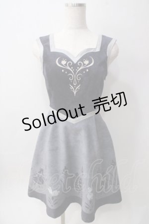 画像: Secret Honey / ノルウェーワンピース(アナと雪の女王ver) 2 紺 Y-25-06-12-082-CA-OP-SZ-ZT456