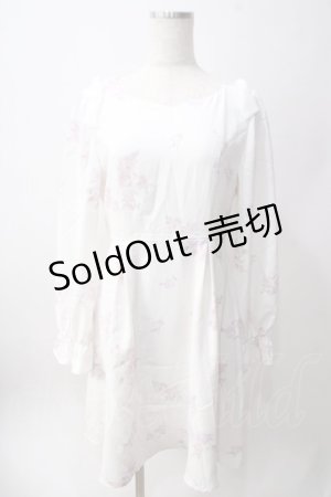 画像: LODISPOTTO / ショルダーリボンローズワンピース M 白 Y-25-06-12-094-LO-OP-SZ-ZY