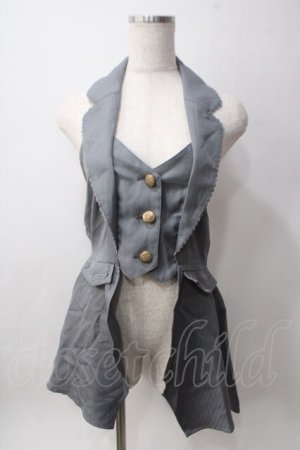 画像: axes femme POETIQUE / クラシックホルターベスト M グレー Y-25-06-12-098-AX-TO-SZ-ZY
