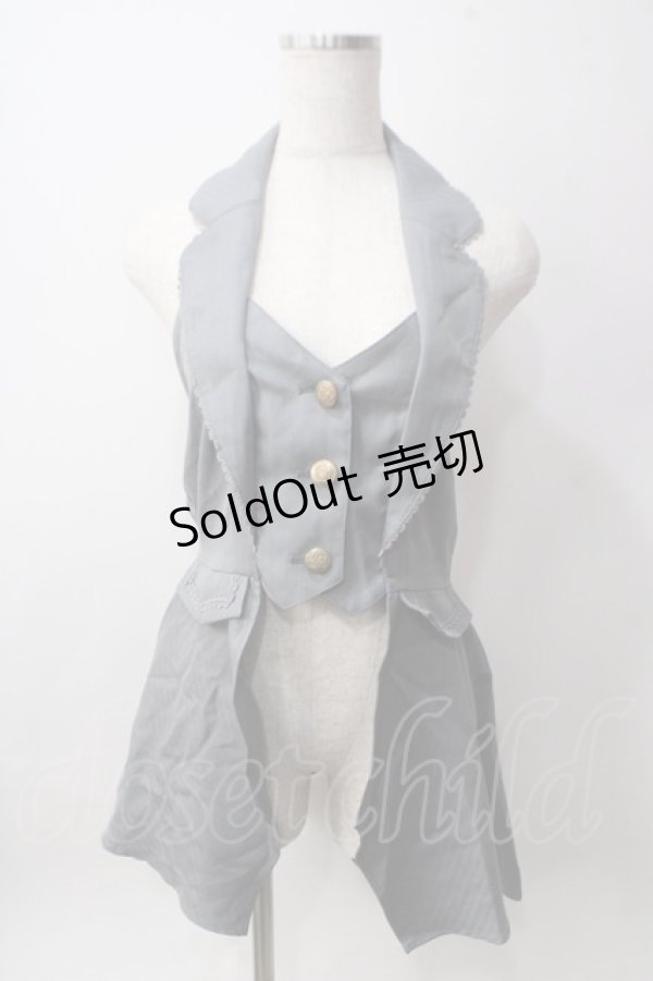 画像1: axes femme POETIQUE / クラシックホルターベスト M グレー Y-25-06-12-098-AX-TO-SZ-ZY (1)