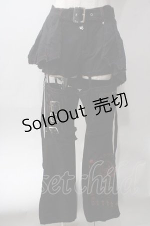 画像: MAD / フルレングス付キショートパンツ S 黒 Y-25-06-12-117-PU-PA-SZ-ZY