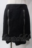 画像1: PEACE NOW / ジップデザインスカート  黒 Y-25-06-12-118-PU-SK-SZ-ZY (1)