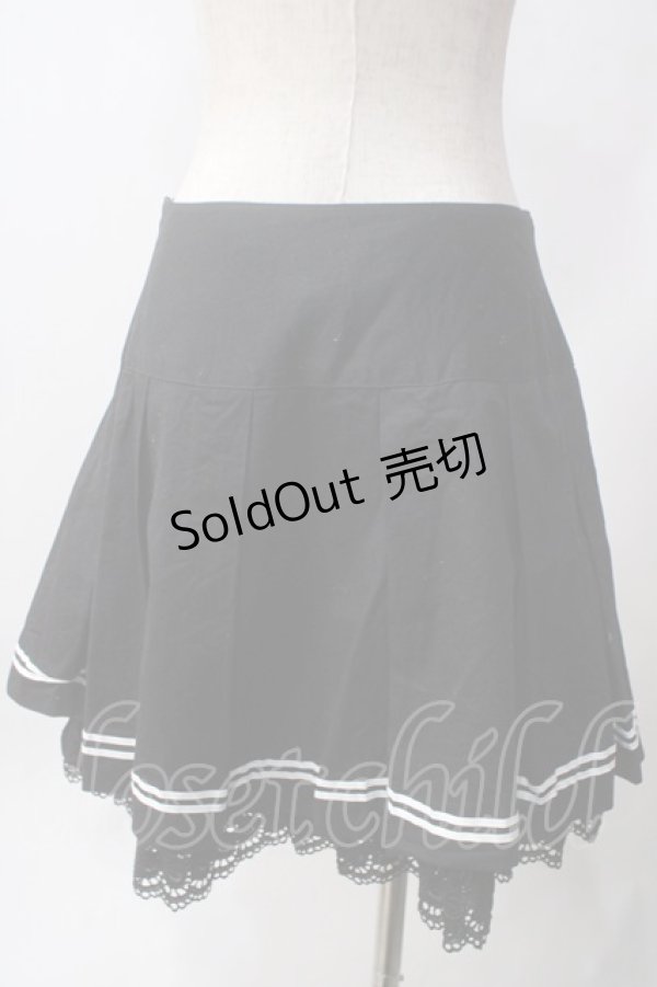 画像2: ALICE and the PIRATES / ケイトセーラースカート  黒 Y-25-06-12-129-PA-SK-SZ-ZY (2)