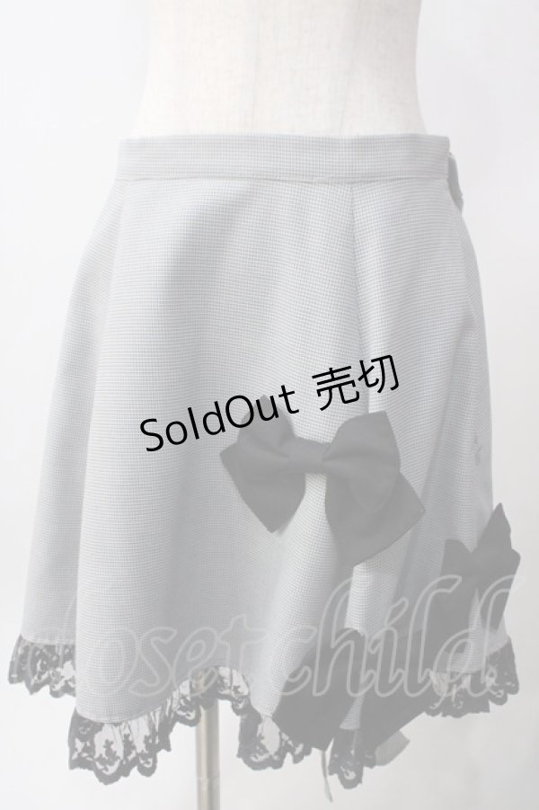 画像1: ALICE and the PIRATES / 千鳥柄スクールスカート  グレー Y-25-06-12-130-PA-SK-SZ-ZY (1)