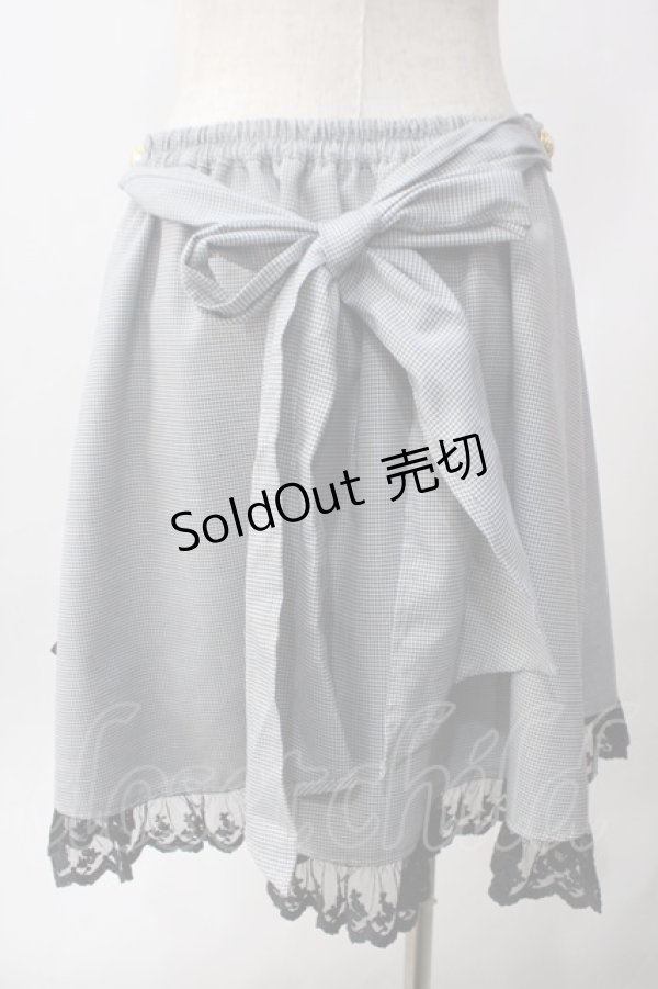 画像2: ALICE and the PIRATES / 千鳥柄スクールスカート  グレー Y-25-06-12-130-PA-SK-SZ-ZY (2)