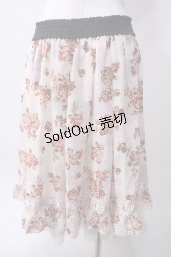 画像2: axes femme / ローズシフォンスカート M 淡ピンク Y-25-06-12-140-AX-SK-SZ-ZI (2)