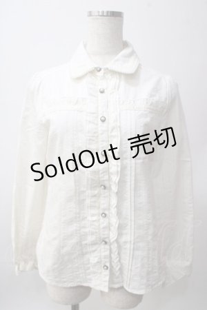 画像: axes femme / ストライプ柄ブラウス M 生成り Y-25-06-12-013-AX-BL-SZ-ZY