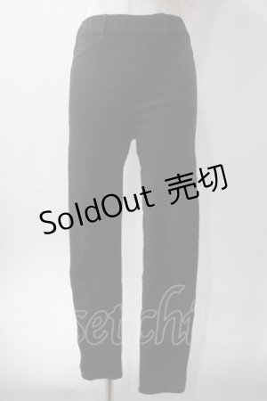 画像: axes femme / ストレッチパンツ M 黒 Y-25-06-12-147-AX-PA-SZ-ZI