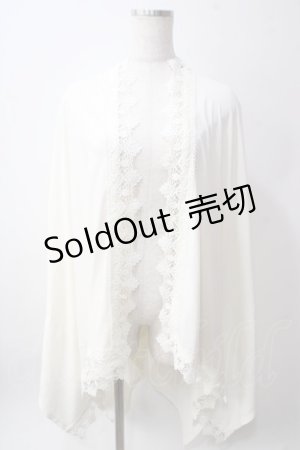 画像: axes femme / UVイレヘムポンチョ  生成り Y-25-06-12-027-AX-TO-SZ-ZY