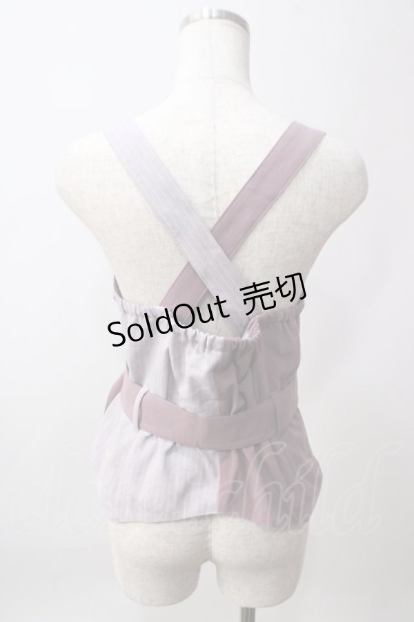 画像2: axes femme POETIQUE / ベルト付バイカラーベスト M パープル Y-25-06-12-034-AX-TO-OW-ZY (2)