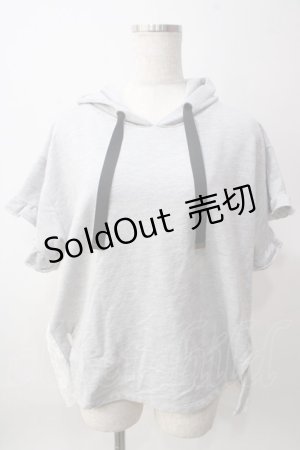 画像: axes femme / バックレースパーカープルオーバー M グレー Y-25-06-12-037-AX-TO-SZ-ZY