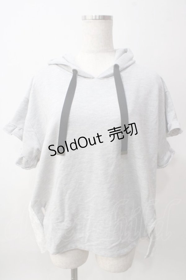 画像1: axes femme / バックレースパーカープルオーバー M グレー Y-25-06-12-037-AX-TO-SZ-ZY (1)