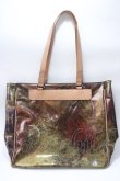 画像1: Jean Paul GAULTIER / Vサイバークリアトートバッグ  玉虫 Y-25-06-12-005-GO-BG-SZ-ZY (1)
