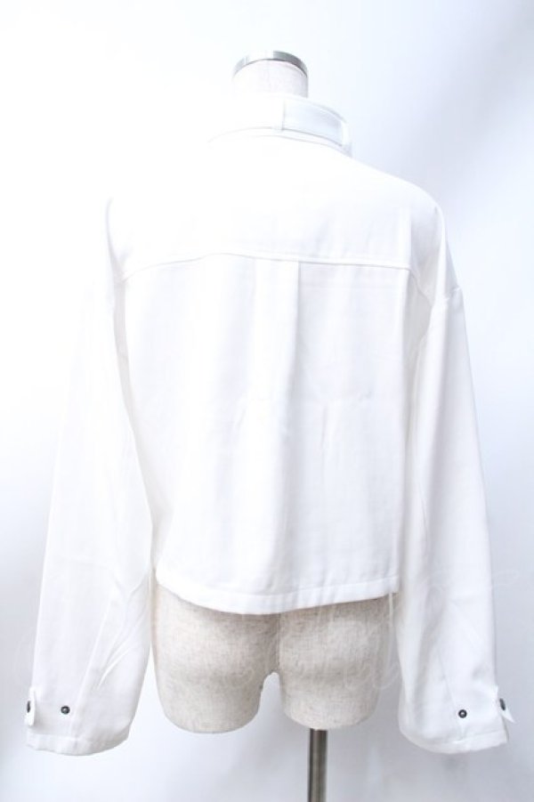 画像3: axes femme / ベルト付ショートブルゾン F 白 Y-25-06-18-037-AX-JA-SZ-ZY (3)