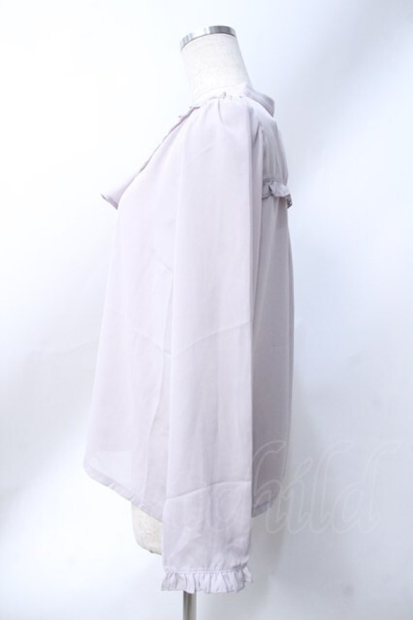 画像2: axes femme / コスモス刺繍ブラウスプルオーバー  ラベンダー Y-25-06-18-039-AX-BL-SZ-ZI (2)