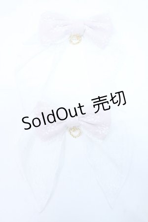 画像: BABY,THE STARS SHINE BRIGHT / Fluffy Flower Fairyリボンクリップ  ピンク Y-25-06-18-006-BA-ZA-SZ-ZY