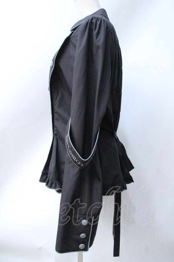 画像2: metamorphose / 【プラスサイズ】Little Nurse 長袖ブラウス 2 ブラック Y-25-06-18-050-ME-BL-SZ-ZY (2)