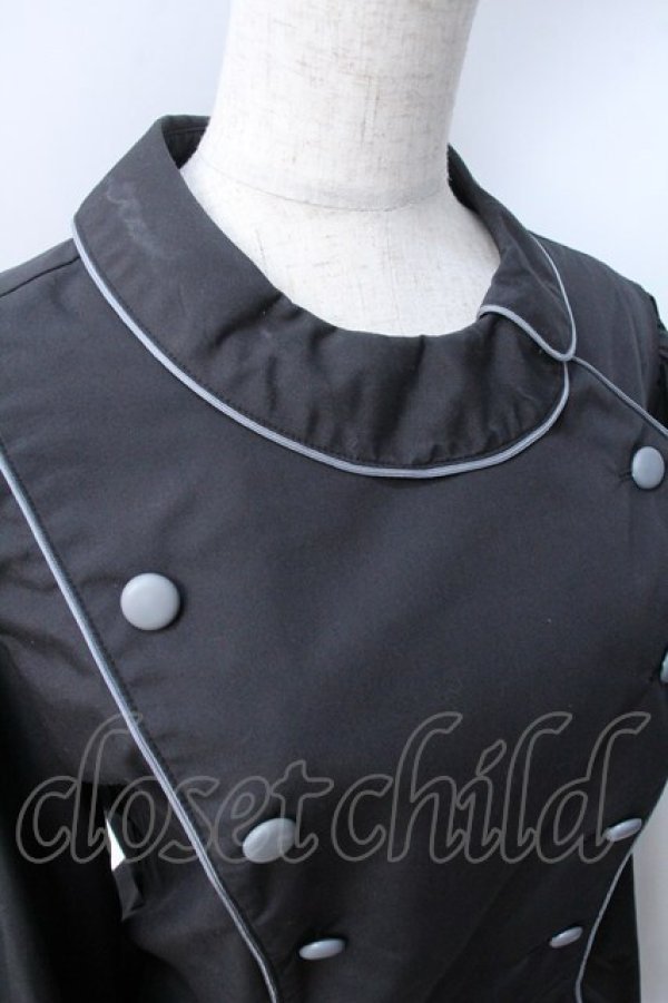 画像4: metamorphose / 【プラスサイズ】Little Nurse 長袖ブラウス 2 ブラック Y-25-06-18-050-ME-BL-SZ-ZY (4)