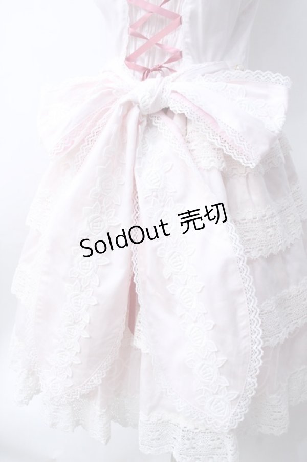 画像4: BABY,THE STARS SHINE BRIGHT / エリザベスジャンパースカート  ピンク×ホワイト Y-25-06-18-077-BA-OP-SZ-ZY (4)