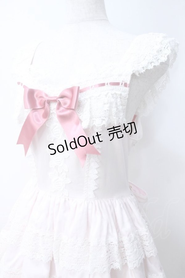 画像5: BABY,THE STARS SHINE BRIGHT / エリザベスジャンパースカート  ピンク×ホワイト Y-25-06-18-077-BA-OP-SZ-ZY (5)