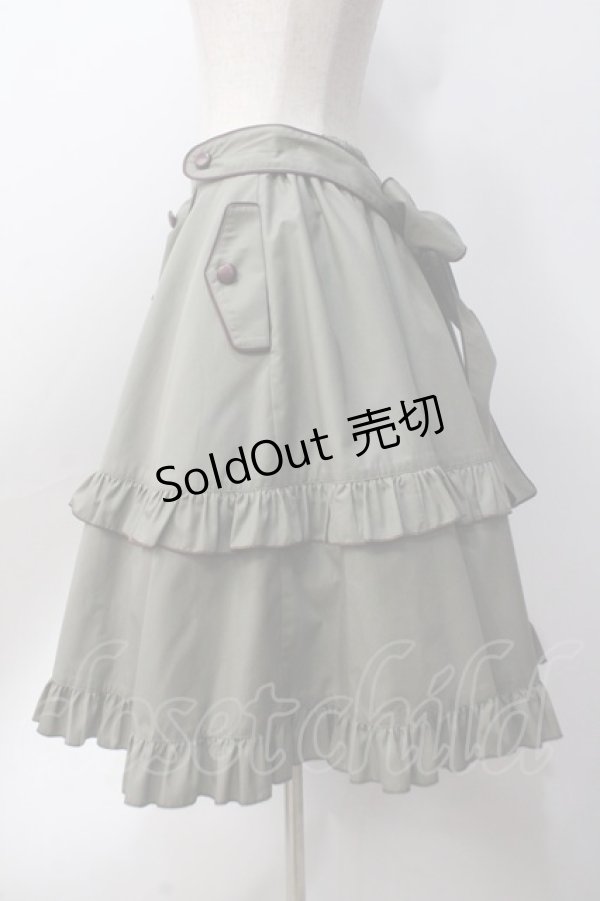 画像2: metamorphose / Little Nurse フリルスカート 1 カーキ Y-25-06-18-085-ME-SK-SZ-ZY (2)