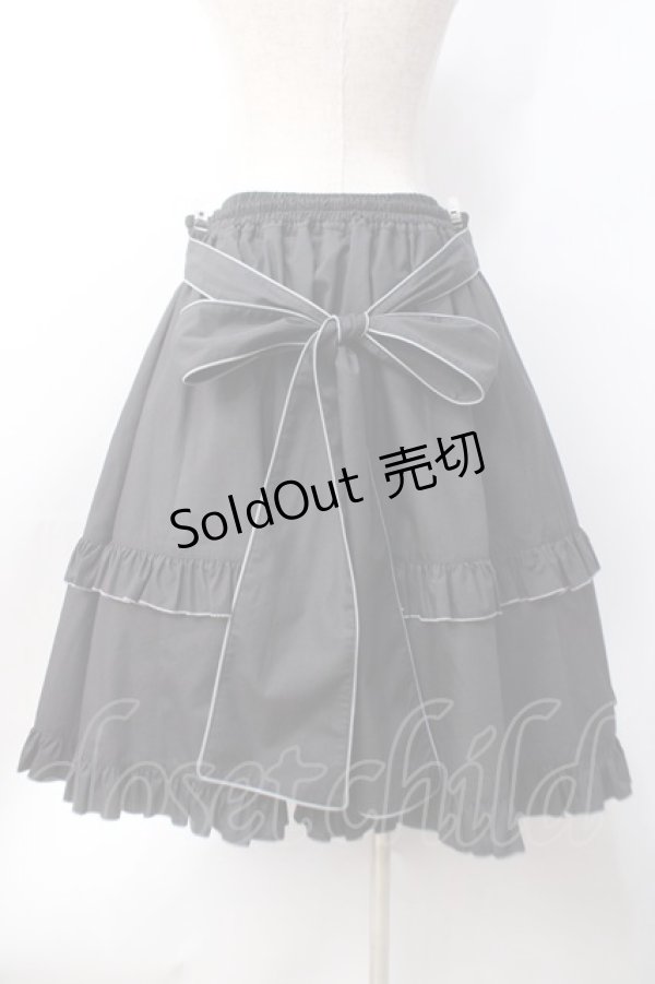 画像3: metamorphose / 【プラスサイズ】Little Nurse フリルスカート 2 ブラック Y-25-06-18-086-ME-SK-SZ-ZY (3)