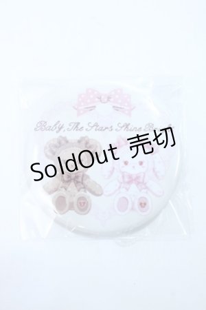画像: BABY,THE STARS SHINE BRIGHT / くみゃちゃんのリボンとレース缶バッジ  アイボリー Y-25-06-18-012-BA-AC-SZ-ZY
