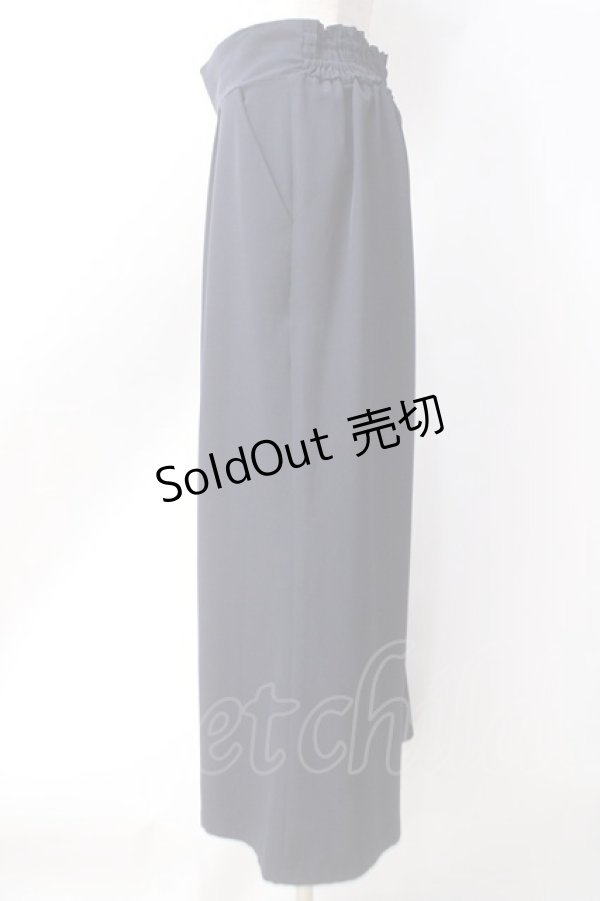画像2: axes femme / ベルトデザインワイドパンツ  紺 Y-25-06-18-107-AX-PA-SZ-ZY (2)