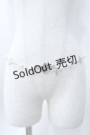 画像: axes femme / 紫陽花×パールチェーンベルト   Y-25-06-18-018-AX-ZA-SZ-ZY