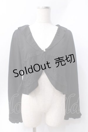画像: axes femme / レース使いボレロ  黒 Y-25-06-20-040-AX-TO-SZ-ZY