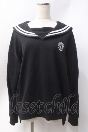 画像: NieR Clothing / セーラースウェット  黒 Y-25-06-20-048-PU-TO-SZ-ZY