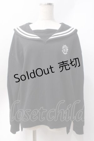 画像: NieR Clothing / セーラースウェット  黒 Y-25-06-20-048-PU-TO-SZ-ZT337