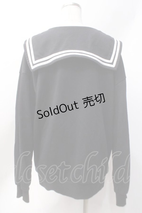 画像3: NieR Clothing / セーラースウェット  黒 Y-25-06-20-048-PU-TO-SZ-ZT337 (3)