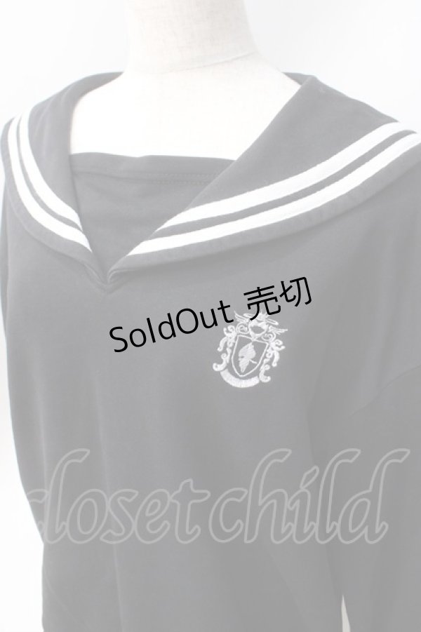 画像4: NieR Clothing / セーラースウェット  黒 Y-25-06-20-048-PU-TO-SZ-ZT337 (4)