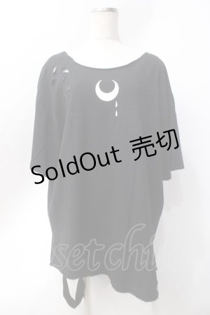 画像: KRY CLOTHING / 日向すず×KRYダメージT  黒 Y-25-06-20-049-EL-TO-SZ-ZY