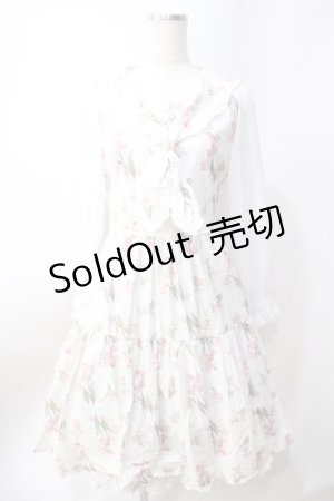 画像: axes femme POETIQUE / フラワープリントセーラーワンピース  ピンク Y-25-06-20-063-AX-OP-SZ-ZY