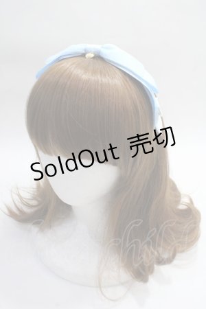 画像: Angelic Pretty / SheerドットMichelleカチューシャ  サックス Y-25-06-20-007-AP-AC-SZ-ZY